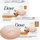 Barra de beleza Soap Dove com manteiga de karité e baunilha, 90 ml, pacote com 8