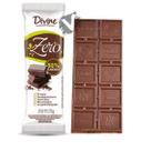 Barra de Chocolate Divine 50% Cacau Zero Lactose Sem Açucar Diet 20g