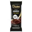 Barra De Chocolate Divine Amargo 70% Cacau 20g Unidade Barra De Chocolate Divine Amargo 70% Cacau 20g Unidade