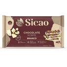 Barra de Chocolate Sicao Barry Callebaut Branco 2,1 kg