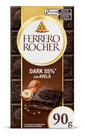 Barra De Chocolate Tablete Dark Com Avelã 90g Ferrero Rocher