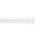 Barra de cortina de chuveiro Kenney Twist & Fit 42-72" em aço branco