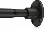 Barra de cortina de chuveiro LAKEROD Heavy Duty Industrial Matte Black