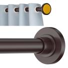 Barra de cortina de chuveiro Ycinadou Bronze Tension 76-203 cm de diâmetro 2,54 cm Barra de cortina de chuveiro Ycinadou Bronze Tension 76-203 cm de diâmetro 2,54 cm