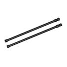 Barra de cortina de tensão kimwason 70-120 cm ajustável, 2 unidades pretas Barra de cortina de tensão kimwason 70-120 cm ajustável, 2 unidades pretas