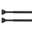 Barra de cortina de tensão KXLIFE de 1/2 polegada preta (90-150 cm), pacote com 2