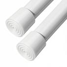 Barra de cortina de tensão LGQXGO Spring Tension 66 a 99 cm branca, pacote com 2 Barra de cortina de tensão LGQXGO Spring Tension 66 a 99 cm branca, pacote com 2