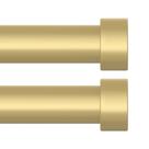Barra de cortina OLV Gold, ajustável, 76-104 cm, resistente, pacote com 2