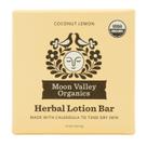 Barra de loção à base de ervas Moon Valley Organics Moon Melt Coconut Lemon Barra de loção à base de ervas Moon Valley Organics Moon Melt Coconut Lemon