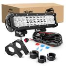 Barra de luz LED Nilight 12 polegadas 72 W Spot Flood Combo + Access.