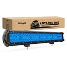 Barra de luz LED Nilight 20" Blue Triple Row 420W Spot & Flood
