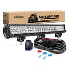 Barra de Luz LED Nilight 25cm 162W - Combo Spot e Flood Off-Road