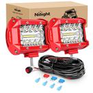 Barra de luz LED Nilight 60W 10cm 2PCS Spot Flood Combo