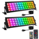 Barra de Luz LED OPPSK 96W RGBCW para Lavagem de Palco - Pacote com 2 - IP66