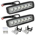 Barra de luz LED Partsam 36W 6500K 6 LED Super Bright Spot