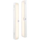 Barra de luz LED, sensor de movimento giratório Amazon Basics, 30 cm, pacote com 2