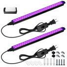 Barra de luz preta Barrina 10W 30cm LED magnético Black Lights x2