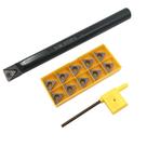 Barra de mandrilar para ferramentas de torneamento de torno CNC GBJ S16Q-STFCR16 com insertos