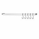 Barra de Piatina Cromado 45cm com 6 ganchos Future 2411CR