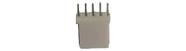 Barra De Pinos 5p C/lock Header Branco - Kit Com 10 Peças