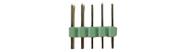 Barra De Pinos 9p - 2x5 2.54mm 180 Graus - Kit 10 Peças