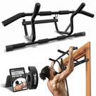 Barra de Porta para Pull-Up DMoose Fitness com Faixa de Resistência, Capacidade de 113 kg