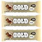 Barra de Proteina 20g Super Nutritiva Trufa de Chocolate 60g Bold Kit 3