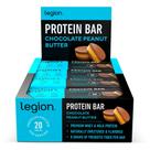 Barra de proteína LEGION Chocolate e Manteiga de Amendoim 100% Whey 20g