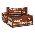 Barra de Proteína Quest Sabor Caramelo com Amendoim 15 g de Proteína 12 Unidades