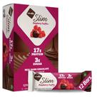 Barra de proteínas NuGo Slim Chocolate Amargo e Trufa de Framboesa 17g