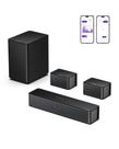 Barra de som ULTIMEA 5.1 para Smart TV, sistema de som surround virtual para TV, potência de pico de 320 W, alto-falantes e subwoofer surround ajustáveis, controle de APP, barra de som de home theater Poseidon D50 (novo modelo de 2025)