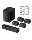 Barra de Sonido ULTIMEA 7.1 con Subwoofer Inalámbrico 410W Surround