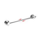 Barra de toalha JiePai Extensível de 43 a 71 cm, ventosa cromada