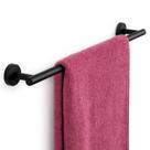 Barra de toalha Marmolux Acc Matte Black 60cm em aço inoxidável SUS 304