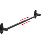 Barra de toalha MIROAMZ ajustável 36,6 cm - 64 cm em aço inoxidável SUS 304