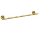 Barra de toalha USHOWER Brushed Gold 60 cm de aço inoxidável montada na parede