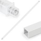 Barra de toalha YullsRoom 61 cm ajustável de plástico branco
