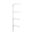 Barra de toalhas Household Essentials Hinge-It Clutterbuster Silver