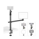 Barra Dupla LS02 Tripé de Mesa Para Câmera Celular Iluminador de Led