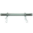 Barra Maciça 40 Cm Com Presilhas Cromada Poli Sports
