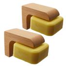 Barra magnética de madeira Kep-mve para parede de chuveiro x2