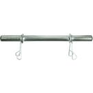 Barra Oca 40 Cm Com Presilhas Cromada Poli Sports