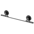 Barra para Cozinha com Ventosa 50cm Preta Pendurar Utensílios Toalha Faciliti Schmitt Barra para Cozinha com Ventosa 50cm Preta Pendurar Utensílios Toalha Faciliti Schmitt
