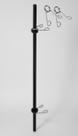 Barra Reta Aço Carbono Oca 120cm c/ Presilhas