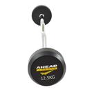 Barra W Montada 12,5 KG AS3009 Ahead Sports Preto e Amarelo Maciça Academia Barra W Montada 12,5 KG AS3009 Ahead Sports Preto e Amarelo Maciça Academia
