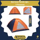 Barraca 3 pessoas Modelo Panda Iglu com Tela Mosquiteiro e 1 Janela Ipermeável Acampamento