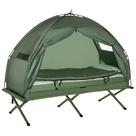 Barraca-cama de camping Outsunny conjunto dobrável 6 em 1