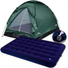 Barraca Camping 2 Lugares + Colchão De Ar Casal Acampamento Barraca Camping 2 Lugares + Colchão De Ar Casal Acampamento