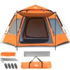 Barraca Camping Grande Automática 5 a 8 Pessoas Tela Anti Mosquito Montagem Rápida Proteção UV Impermeável