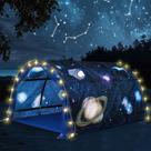 Barraca de cama Wowangce Galaxy para crianças duplas com bolsa de transporte